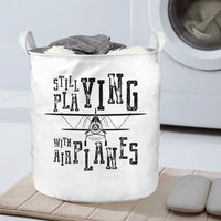 Thumbnail for Still Playing With Airplanes Designed Laundry Baskets