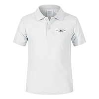 Thumbnail for Piper PA28 Silhouette Plane Designed Children Polo T-Shirts
