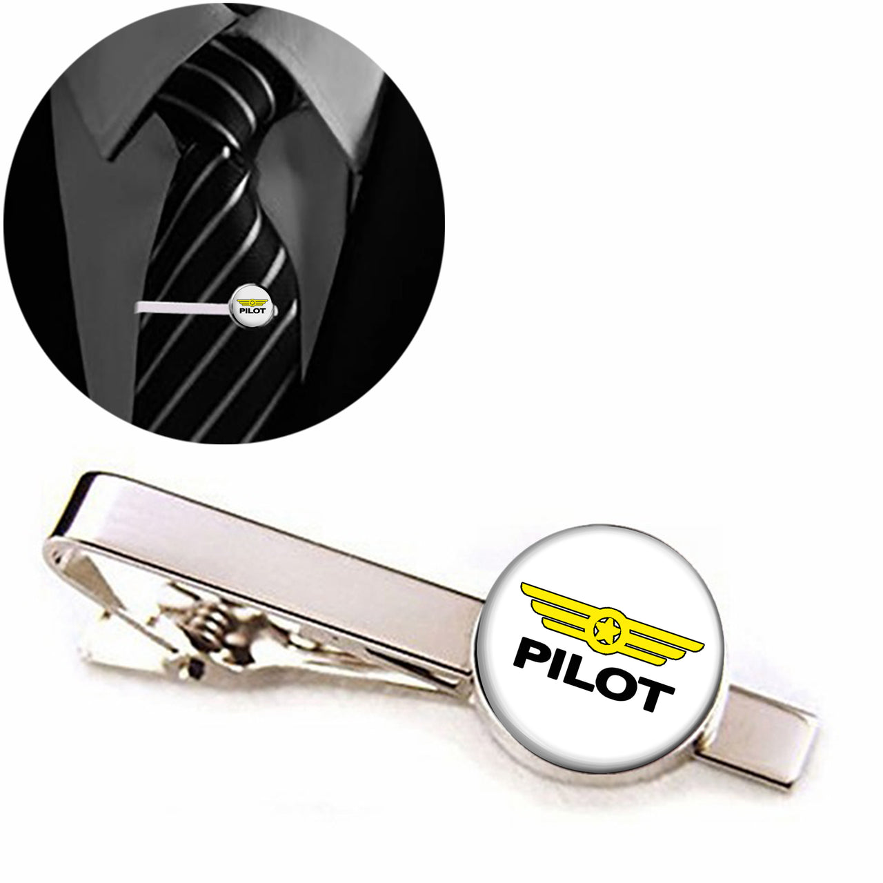 Pilot & Badge Designed Tie Clips