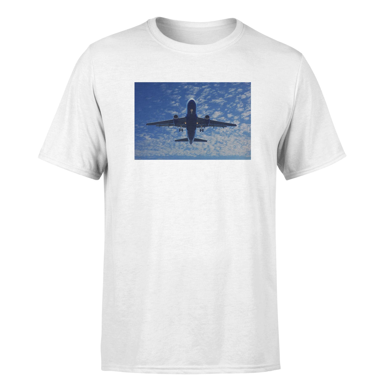 Airplane From Below Designed T-Shirts