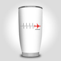 Thumbnail for Aviation Heartbeats Designed Tumbler Travel Mugs