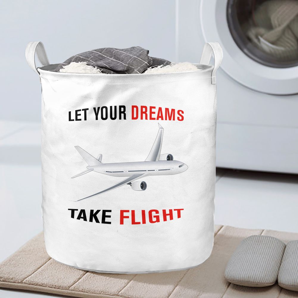 Let Your Dreams Take Flight Designed Laundry Baskets