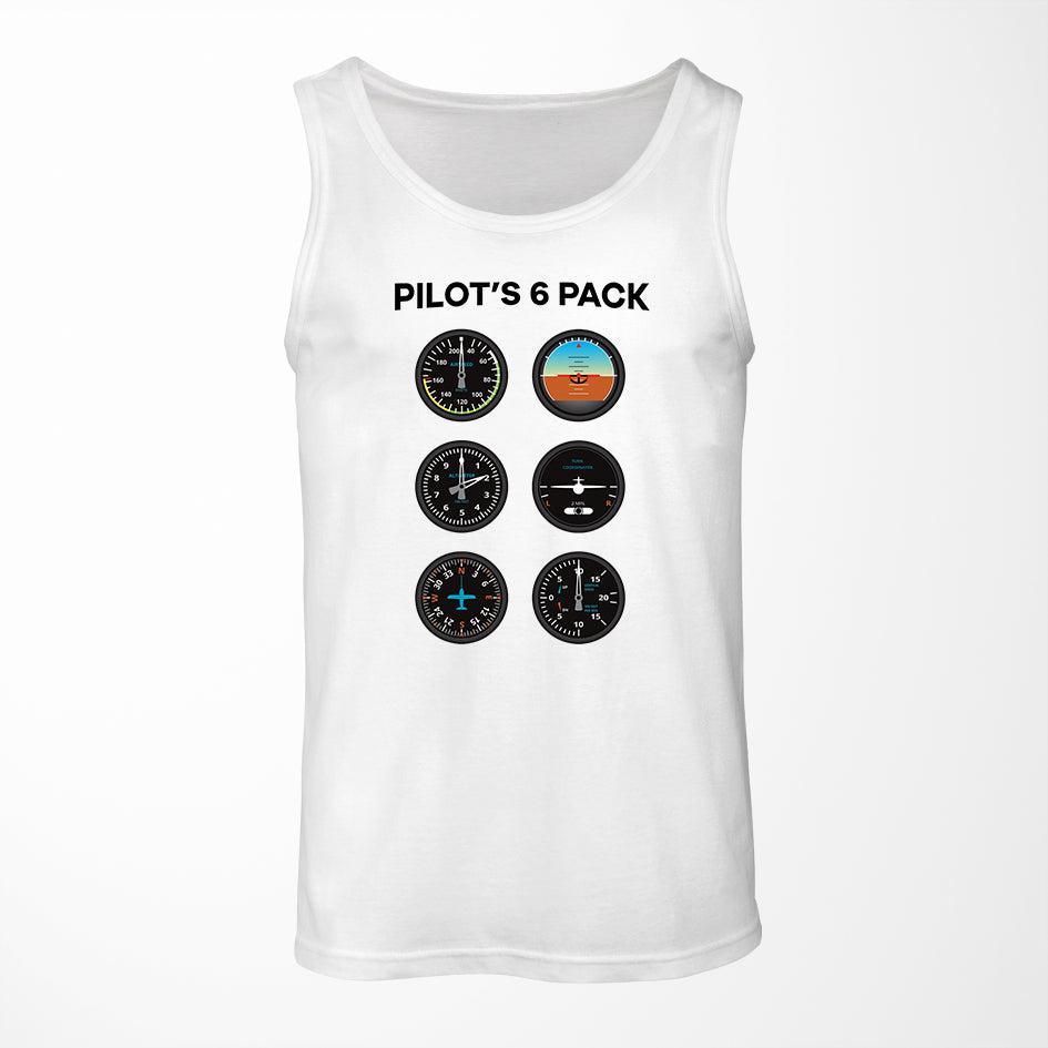 Pilot's 6 Pack Designed Tank Tops