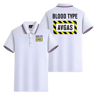 Thumbnail for Blood Type AVGAS Designed Stylish Polo T-Shirts (Double-Side)