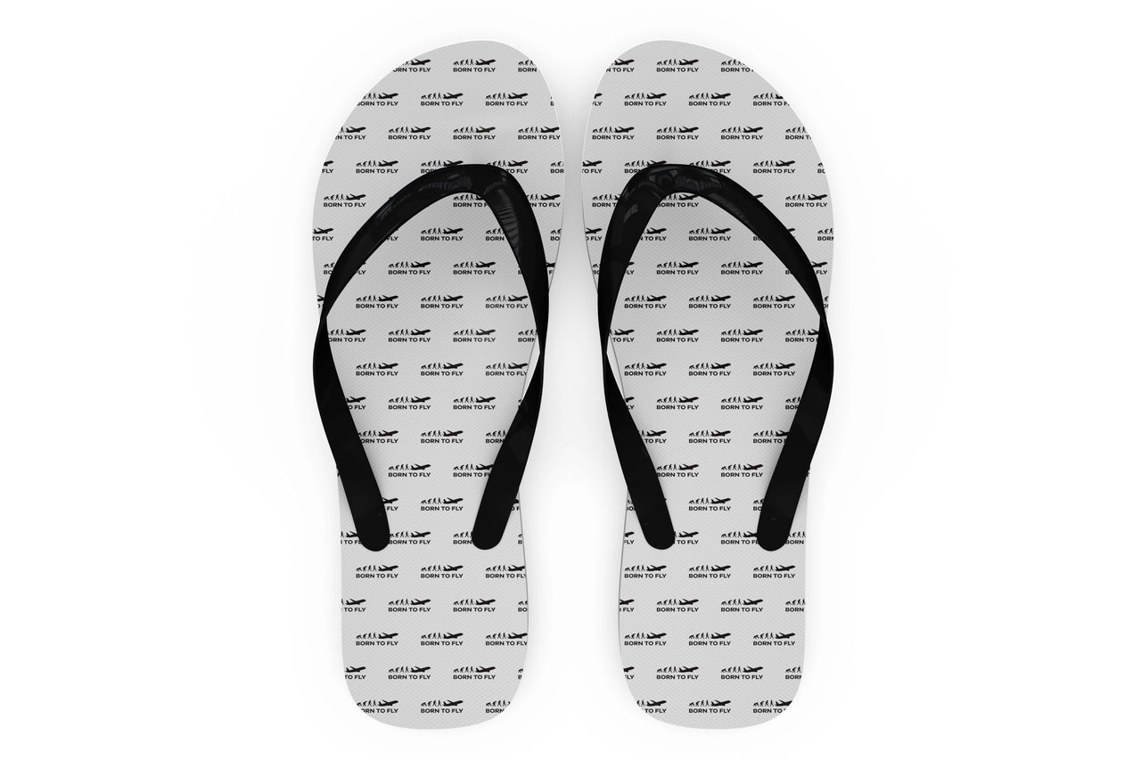 Born To Fly Designed Slippers (Flip Flops)