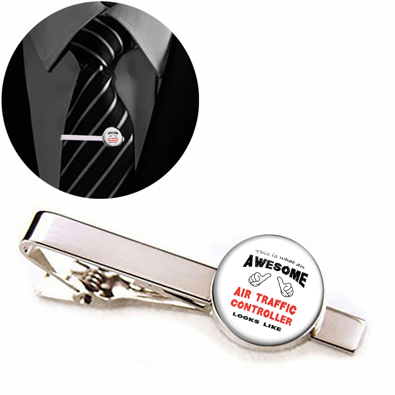 Air Traffic Controller Designed Tie Clips