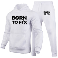 Thumbnail for Born To Fix Airplanes Designed Hoodies & Sweatpants Set