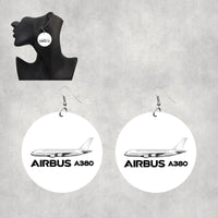 Thumbnail for The Airbus A380 Designed Wooden Drop Earrings