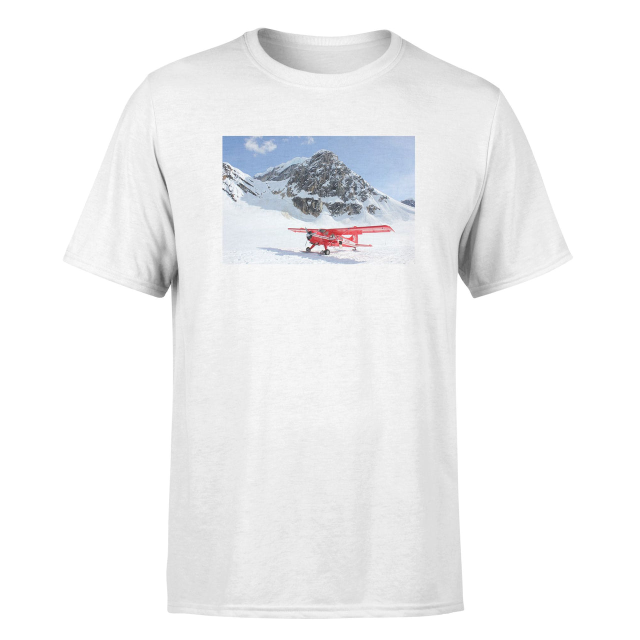 Amazing Snow Airplane Designed T-Shirts