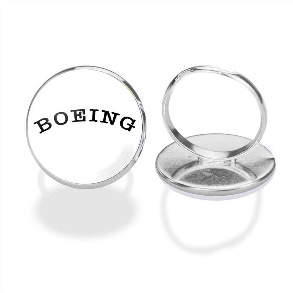 Special BOEING Text Designed Rings