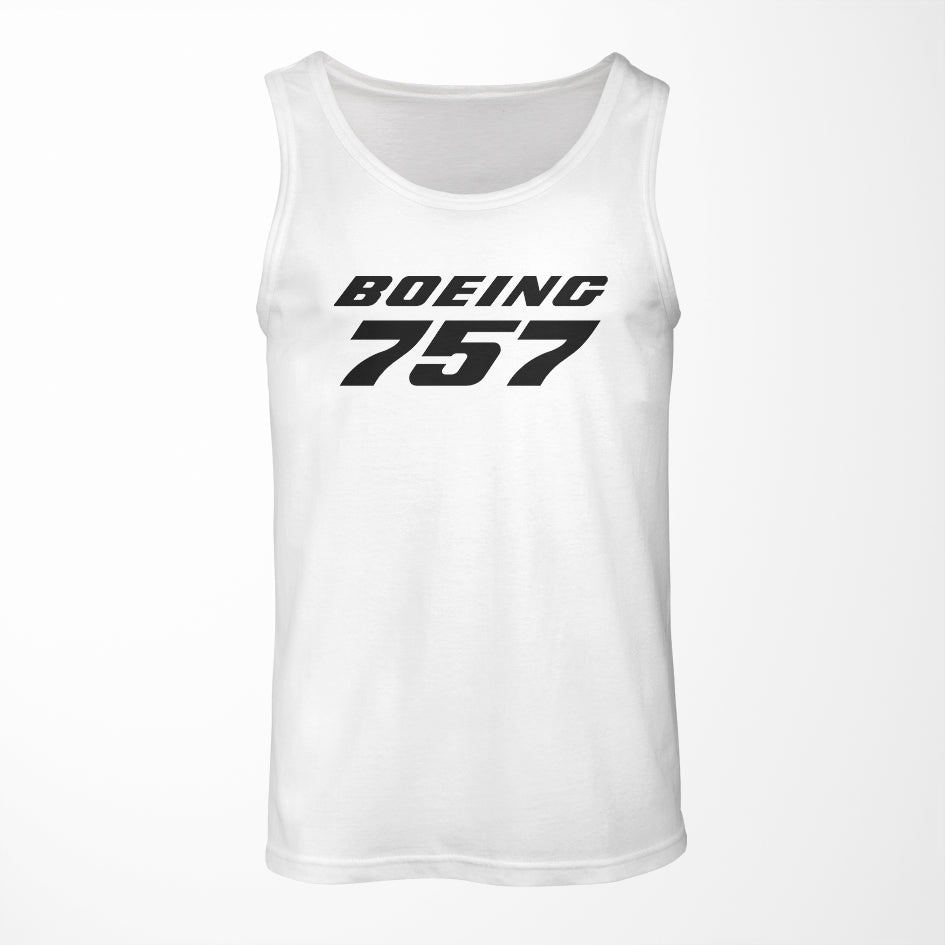 Boeing 757 & Text Designed Tank Tops