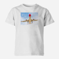 Thumbnail for Beautiful Airbus A330 on Approach Designed Children T-Shirts