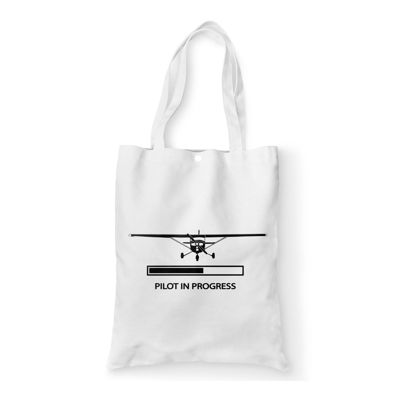 Pilot In Progress (Cessna) Designed Tote Bags