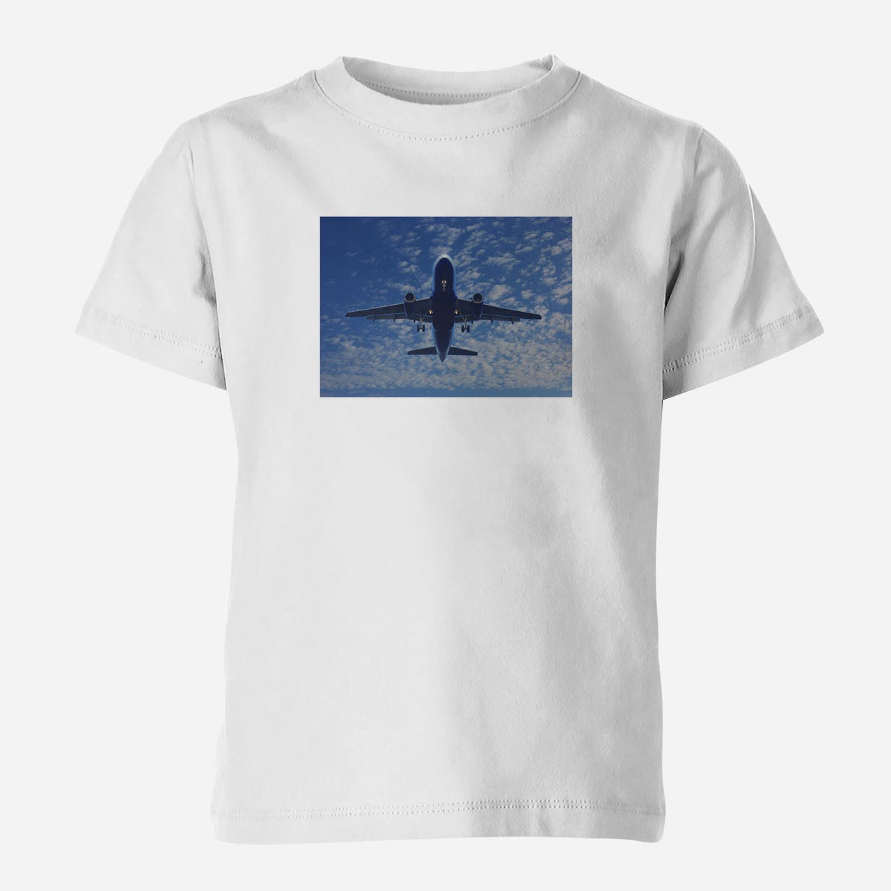 Airplane From Below Designed Children T-Shirts