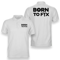 Thumbnail for Born To Fix Airplanes Designed Double Side Polo T-Shirts