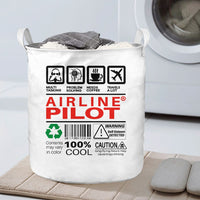 Thumbnail for Airline Pilot Label Designed Laundry Baskets