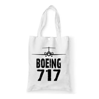 Thumbnail for Boeing 717 & Plane Designed Tote Bags