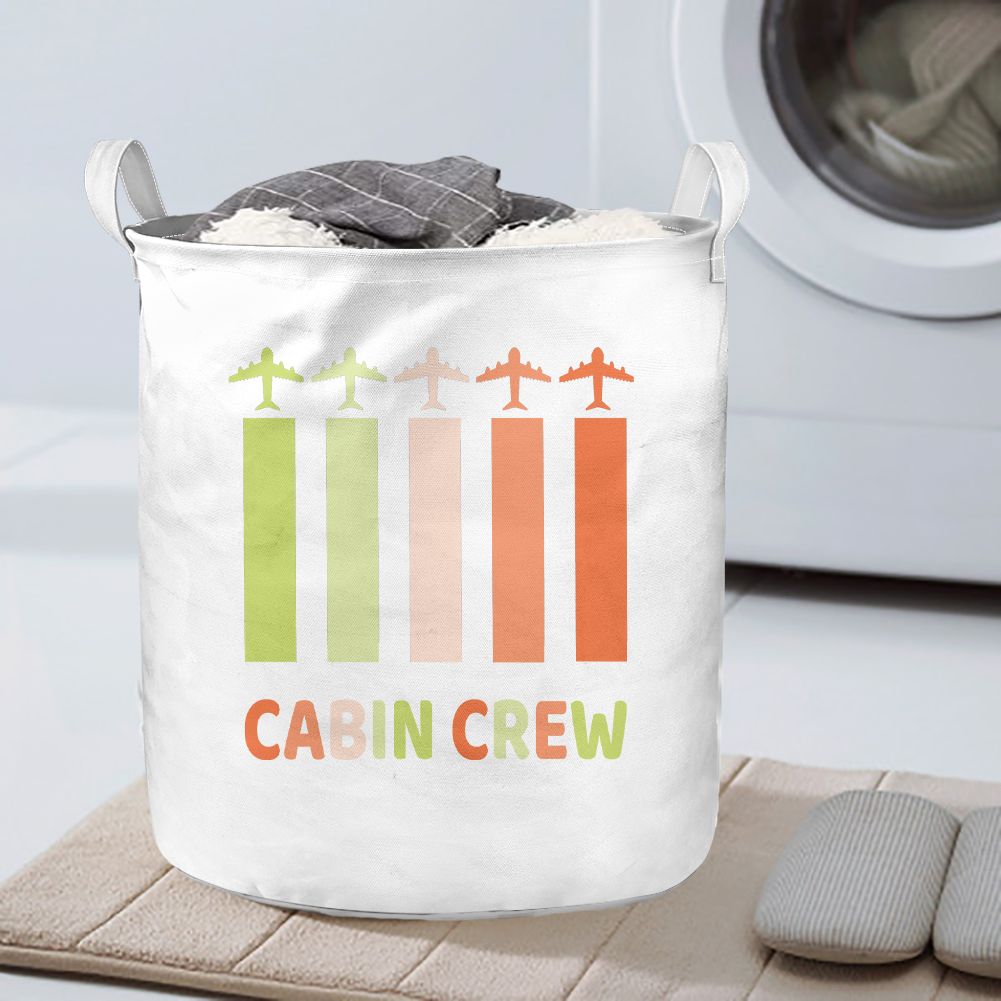 Colourful Cabin Crew Designed Laundry Baskets