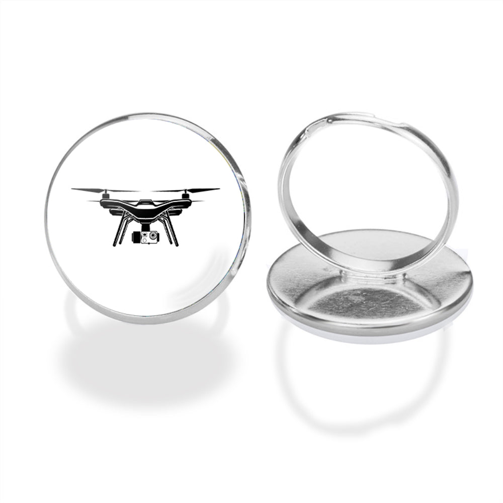 Drone Silhouette Designed Rings
