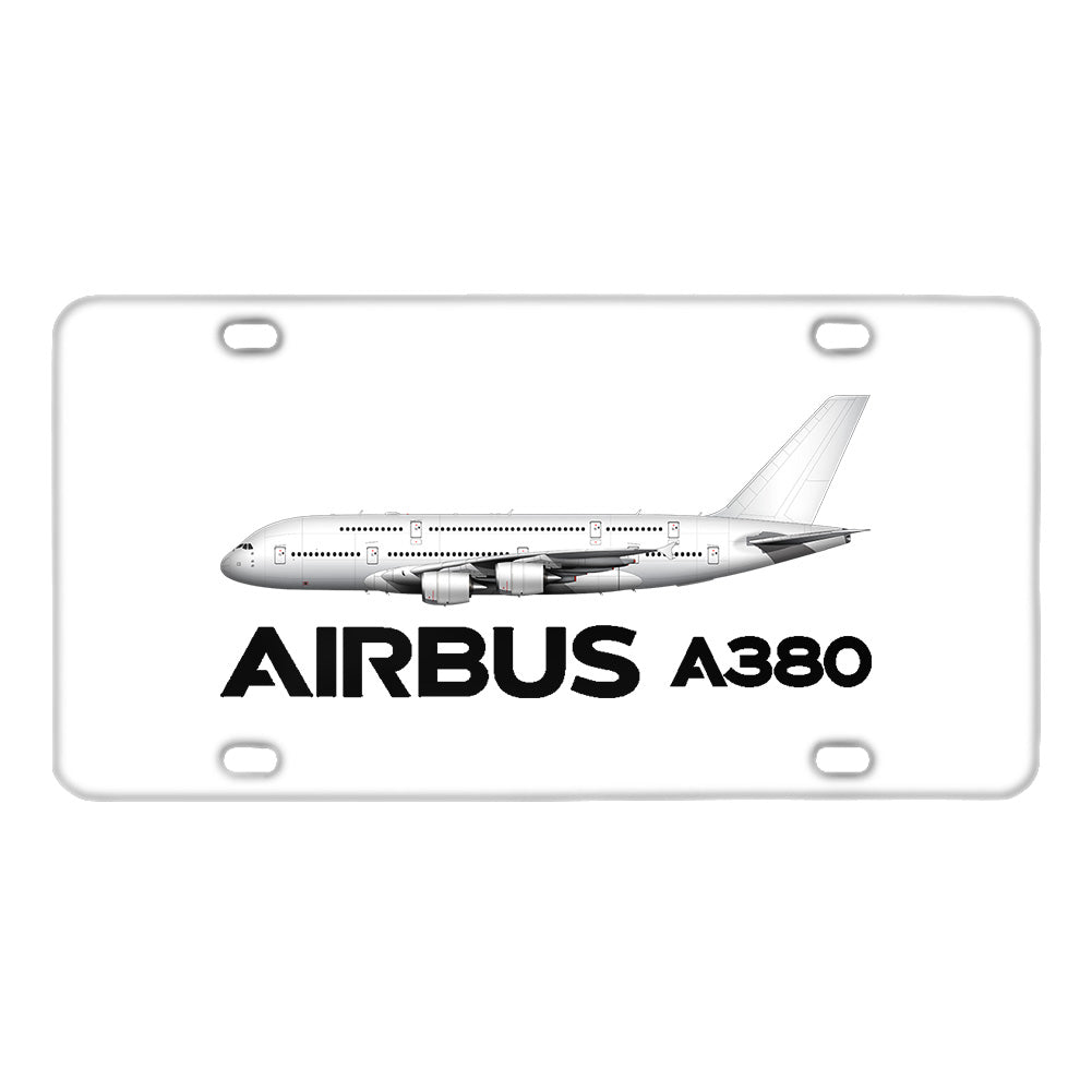 The Airbus A380 Designed Metal (License) Plates