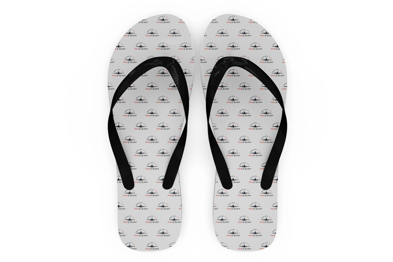 Boeing 747 Queen of the Skies Designed Slippers (Flip Flops)