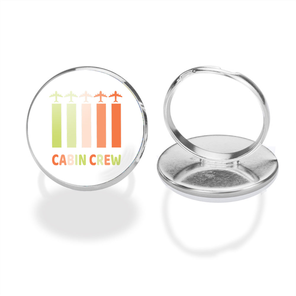 Colourful Cabin Crew Designed Rings