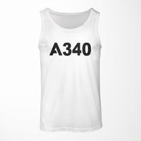 Thumbnail for A340 Flat Text Designed Tank Tops