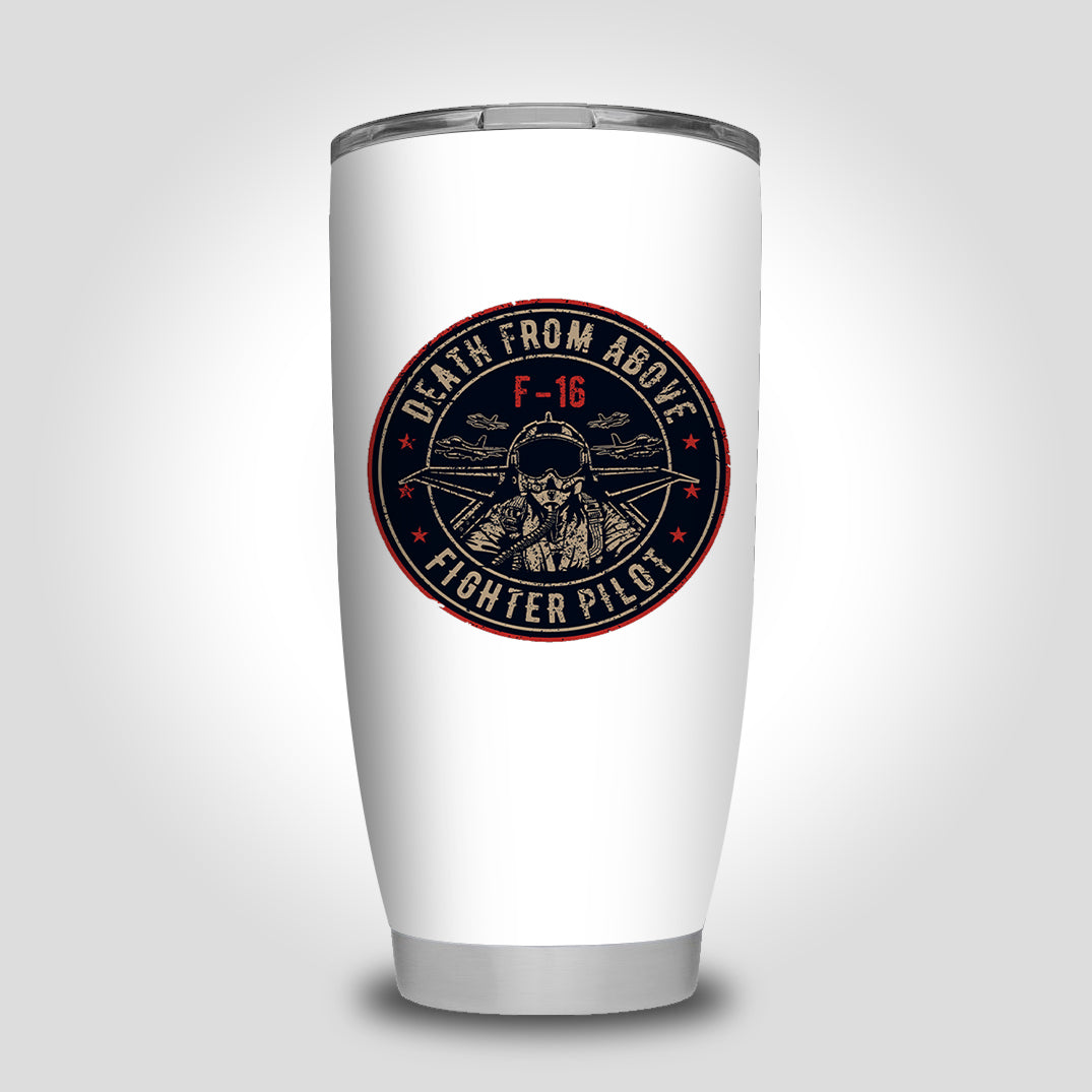 Fighter Jet 16 - Death From Above Designed Tumbler Travel Mugs