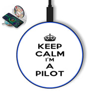 Thumbnail for Keep Calm I'm a Pilot Designed Wireless Chargers