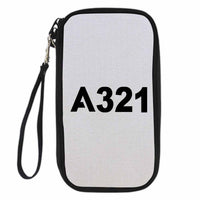 Thumbnail for A321 Flat Text Designed Travel Cases & Wallets