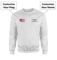 Thumbnail for Custom Flag & Name with (Military Badge) Designed 3D Sweatshirts