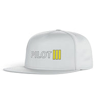 Thumbnail for Pilot & Stripes (3 Lines) Designed Snapback Caps & Hats