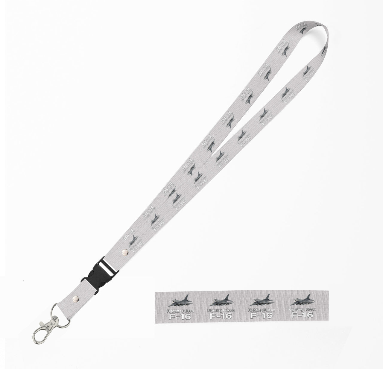 The Fighting Falcon F16 Designed Detachable Lanyard & ID Holders