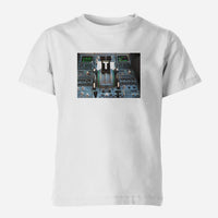 Thumbnail for Airbus A320 Cockpit Designed Children T-Shirts