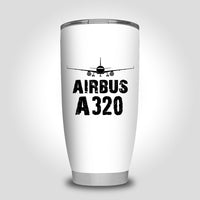 Thumbnail for Airbus A320 & Plane Designed Tumbler Travel Mugs