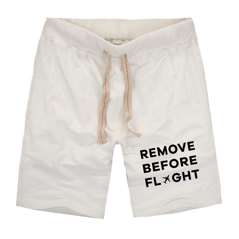 Remove Before Flight Designed Cotton Shorts