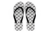 Thumbnail for Boeing 717 & Text Designed Slippers (Flip Flops)