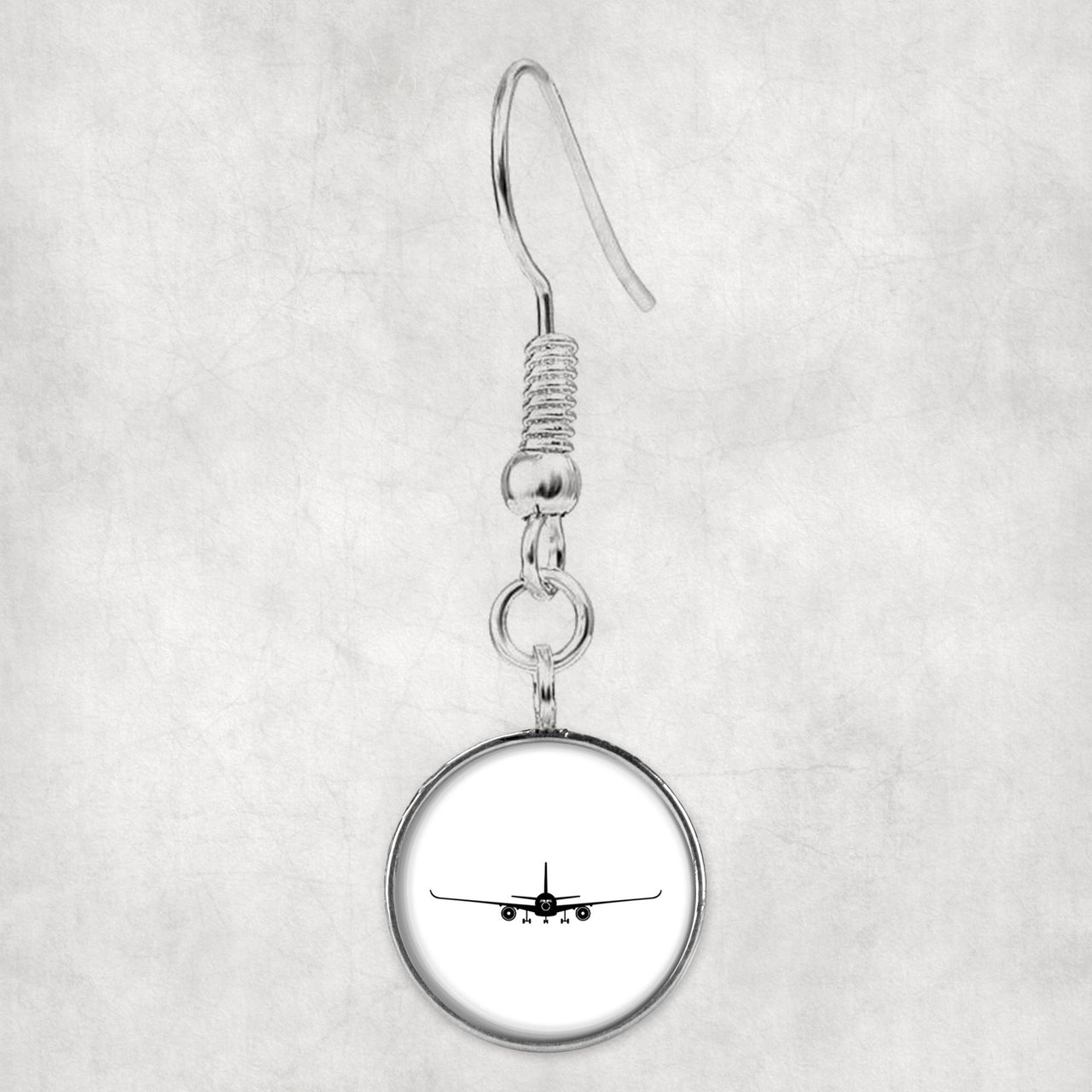 Airbus A350 Silhouette Designed Earrings