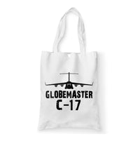 Thumbnail for GlobeMaster C-17 & Plane Designed Tote Bags