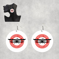 Thumbnail for Ready for Departure Designed Wooden Drop Earrings