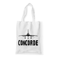 Thumbnail for Concorde & Plane Designed Tote Bags