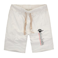 Thumbnail for Aviation Alphabet Designed Cotton Shorts