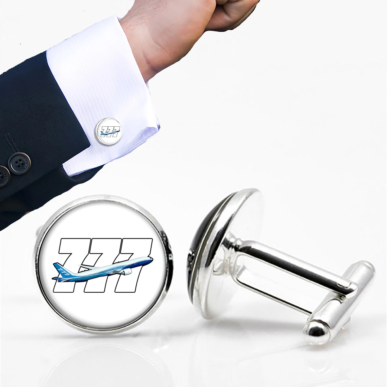 Super Boeing 777 Designed Cuff Links