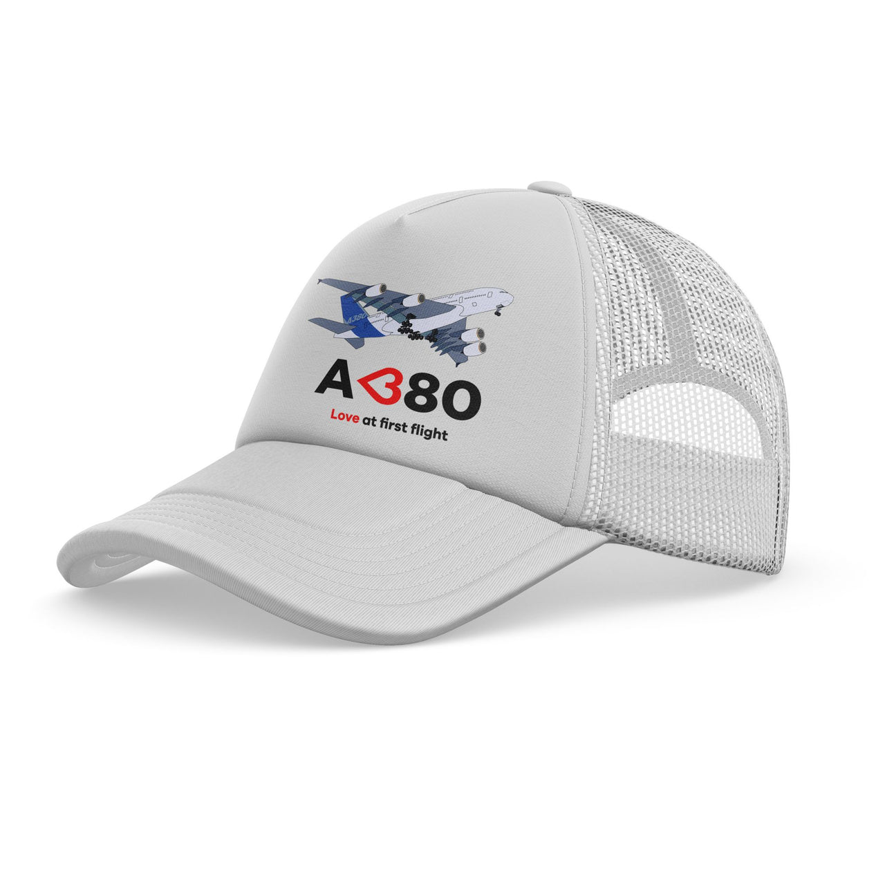 Airbus A380 Love at first flight Designed Trucker Caps & Hats