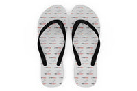 Thumbnail for Let Your Dreams Take Flight Designed Slippers (Flip Flops)