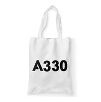 Thumbnail for A330 Flat Text Designed Tote Bags