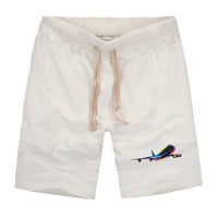 Thumbnail for Multicolor Airplane Designed Cotton Shorts