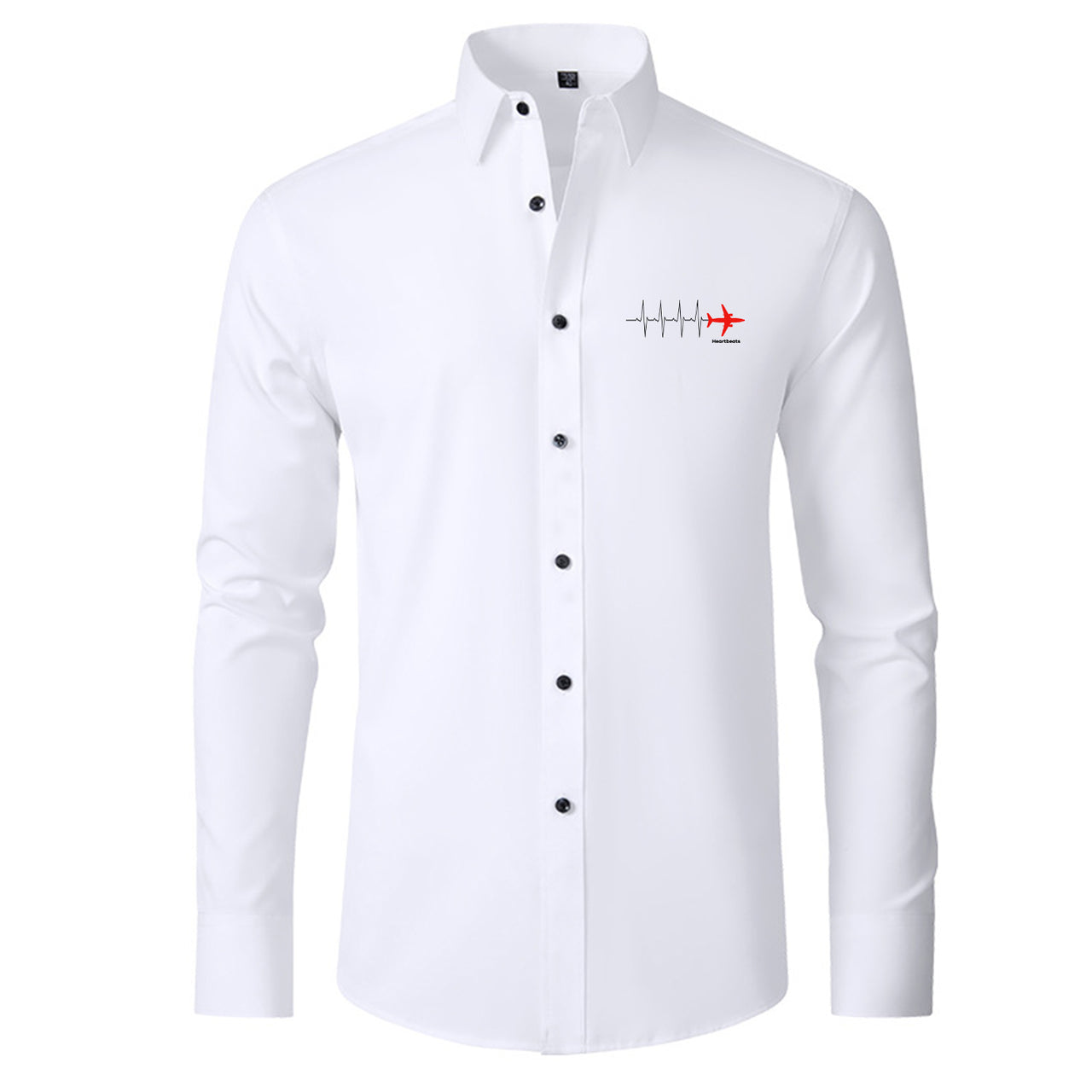 Aviation Heartbeats Designed Long Sleeve Shirts