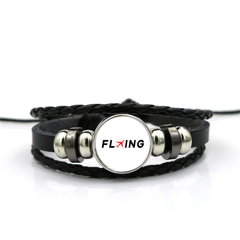 Flying Designed Leather Bracelets