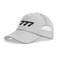 Thumbnail for 777 Flat Text Designed Trucker Caps & Hats